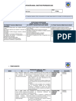 Planificación Anual 5° Básico