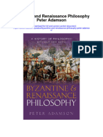 Byzantine and Renaissance Philosophy Peter Adamson Full Chapter