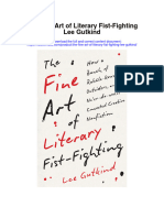 The Fine Art of Literary Fist Fighting Lee Gutkind Full Chapter