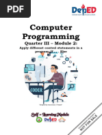 STE - Computer Programming Q3 MODULE 2 - 094143