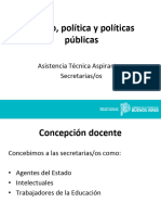 Asistencia Técnica Secretarias y Secretarios - Estado, Políticas y Políticas Públicas