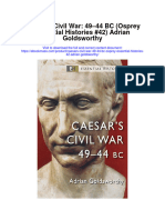 Caesars Civil War 49 44 BC Osprey Essential Histories 42 Adrian Goldsworthy Full Chapter