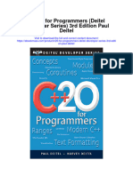 Download C20 For Programmers Deitel Developer Series 3Rd Edition Paul Deitel full chapter