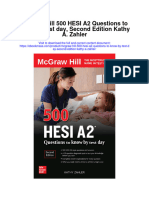 Download Mcgraw Hill 500 Hesi A2 Questions To Know By Test Day Second Edition Kathy A Zahler full chapter