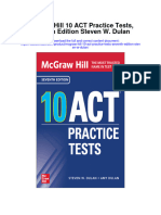 Mcgraw Hill 10 Act Practice Tests Seventh Edition Steven W Dulan Full Chapter