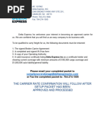 Rate Confirmation and Document Submission Guidelines | PDF | Cargo ...