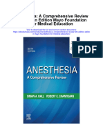 Download Anesthesia A Comprehensive Review 6Th Edition Edition Mayo Foundation For Medical Education full chapter