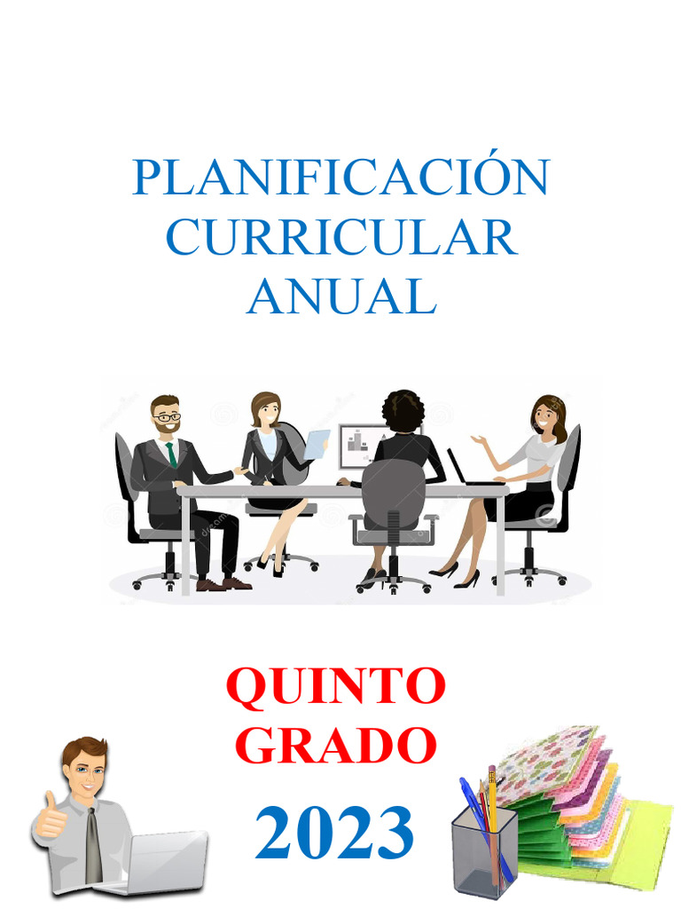 Planificación Curricular 2023 Quinto Grado | PDF | Plan de estudios ...