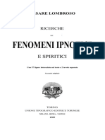 Ricerche Sui Fenomeni Ipnotici e Spiritici Cesare Lombroso