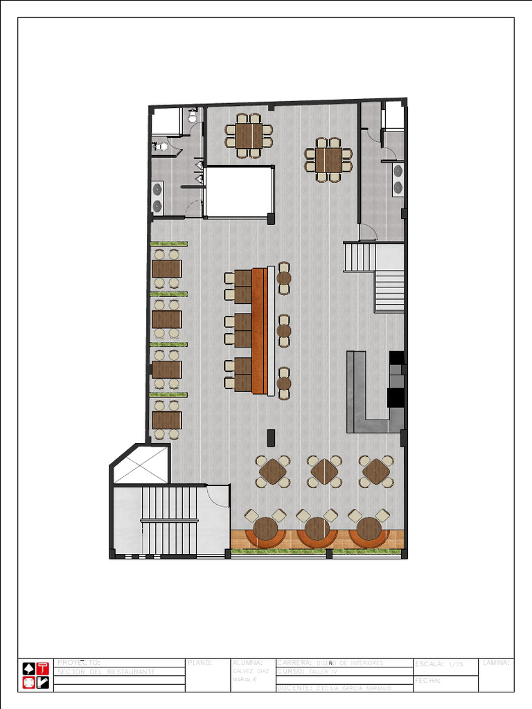 Diseño de Interiores para Restaurante | PDF