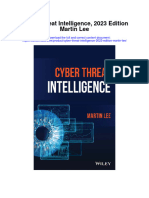Download Cyber Threat Intelligence 2023 Edition Martin Lee full chapter