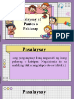 Filipino 2 - 4.1 Pasalaysay at Pautos o Pakiusap