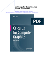 Download Calculus For Computer Graphics 3Rd Edition John Vince full chapter