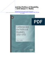 Download California And The Politics Of Disability 1850 1970 Eileen V Wallis full chapter