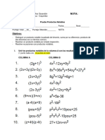 EVALUACIÓN Sumativa 7 Mat 1er Nivel