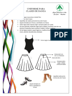 Uniforme para Las Clases de Danza