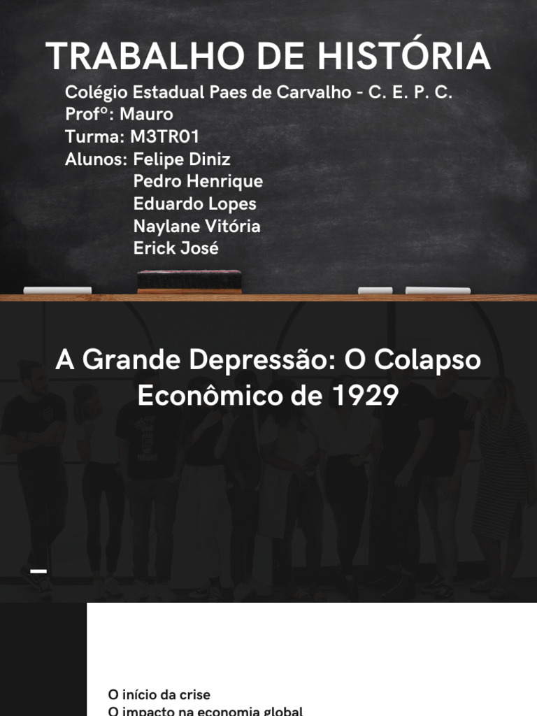A Grande Depressão de 1929: Impactos e Lições | PDF | A Grande ...
