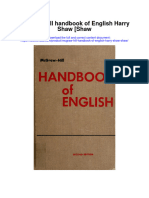 Mcgraw Hill Handbook of English Harry Shaw Shaw Full Chapter