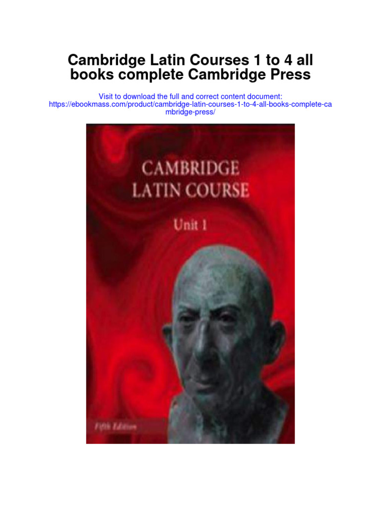 Cambridge Latin Courses 1 To 4 All Books Complete Cambridge Press Full