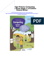 Download Cambridge Primary Computing Learners Book Stage 3 1St Edition Roland Birbal full chapter