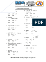 Ecuaciones Exponenciales 1ro