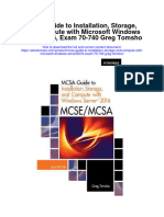 Mcsa Guide To Installation Storage and Compute With Microsoft Windows Server2016 Exam 70 740 Greg Tomsho Full Chapter
