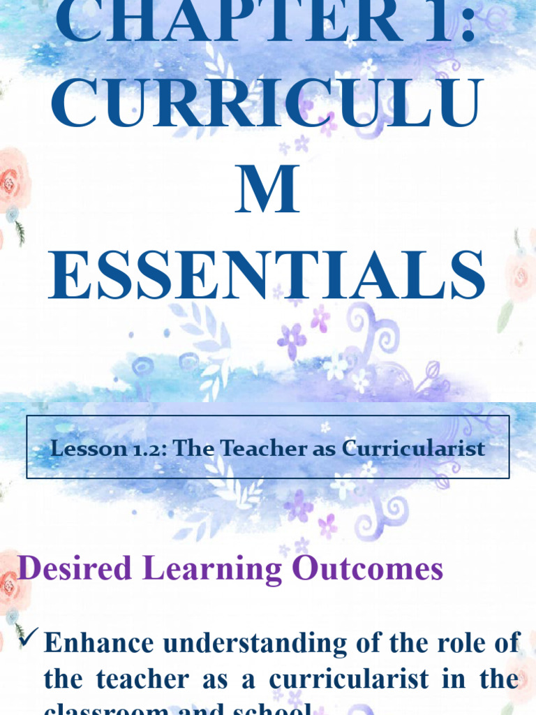 Chapter 1 Lesson 1 2 Pdf Curriculum Teachers
