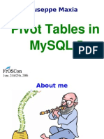 Pivot Tables Mysql 5