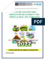 PLAN DE GESTIÓN DEL RIESGO DE DESASTRE-2022