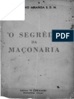 O Segredo Da Maçonaria - Pe. Antonio Afonso de Miranda, 1948