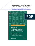 Measuring The Business Value of Cloud Computing 1St Ed Edition Theo Lynn Full Chapter