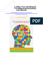 Measuring Utility From The Marginal Revolution To Behavioral Economics Ivan Moscati Full Chapter