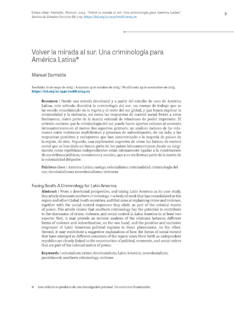 Revista de Estudios Sociales | PDF