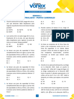 Semana 3 Tema: Traslados - Puntos Cardinales: Razonamiento Matemático