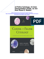 Canine and Feline Cytology A Color Atlas and Interpretation Guide 3E 3Rd Edition Rose E Raskin Full Chapter