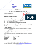 Certificate Courses July 2023