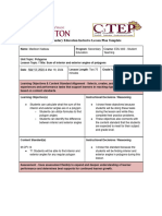 UMF Secondary Education Inclusive Lesson Plan Template