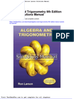 Online Download Algebra and Trigonometry 9Th Edition Larson Solutions Manual Full