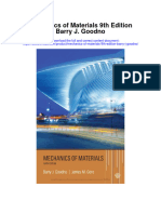 Mechanics of Materials 9Th Edition Barry J Goodno Full Chapter