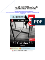 Ap Calculus Ab 2022 5 Steps To A 5 Elite Student Edition William Ma Full Chapter