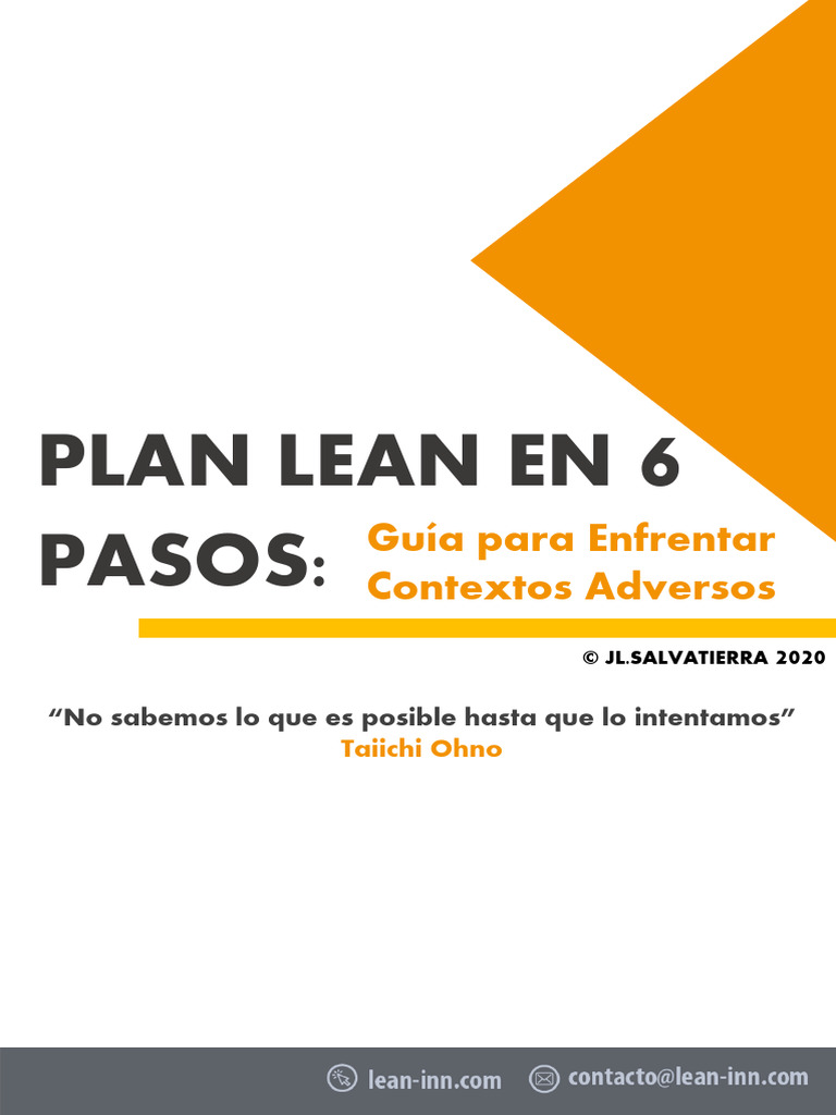 Plan Lean en 6 Pasos | PDF | Lean Manufacturing | Toma de decisiones