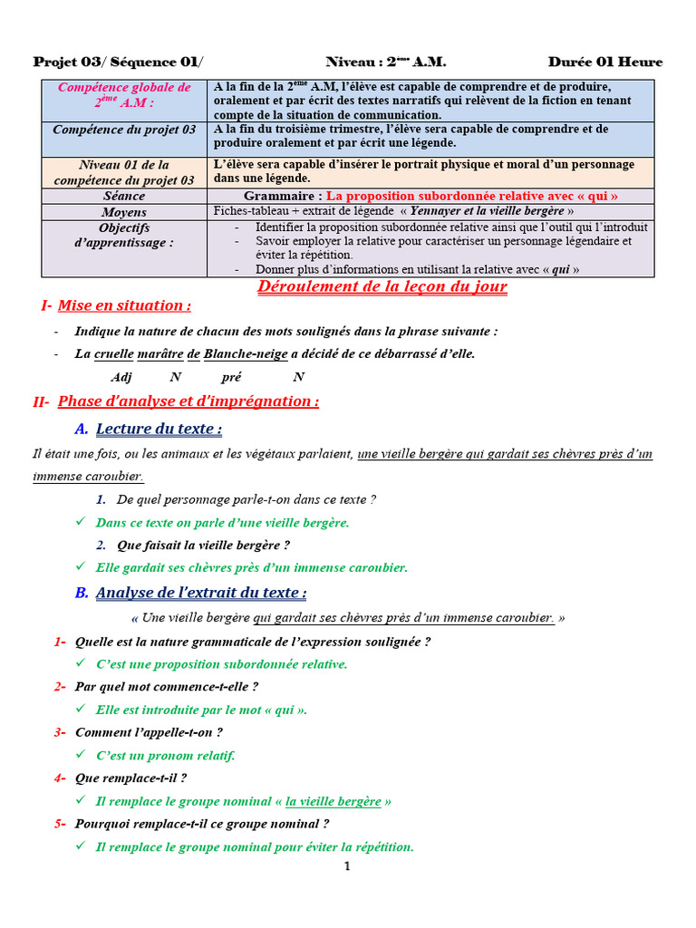 Proposition subordonnée relative 