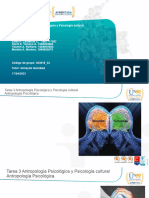 Presentación de Antropologia Psicologica y Psicologia Cultural Grupal