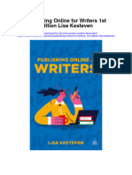 Publishing Online For Writers 1St Edition Lisa Kesteven All Chapter