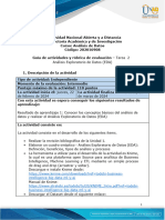 Guía de Actividades y Rúbrica de Evaluación - Unidad 1 - Tarea 2 - Análisis Exploratorio de Datos (EDA)