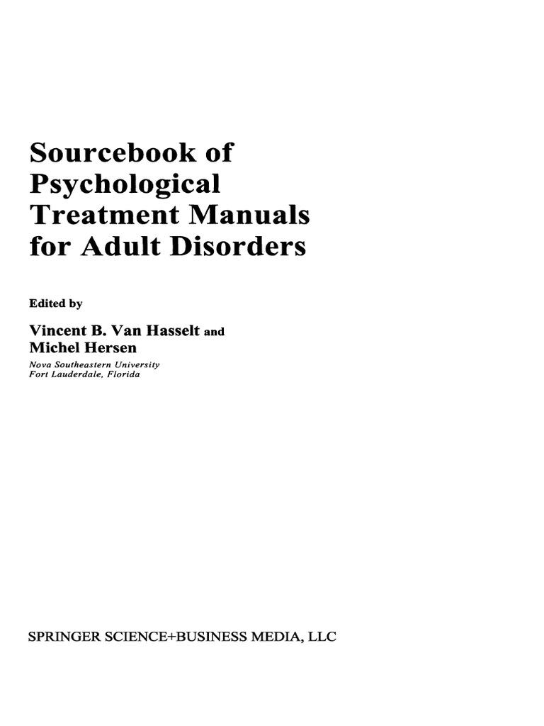 Trichotillomania Treatment Manual (Habit Reversal Training) | PDF