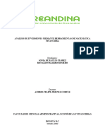 ANÁLISIS DE INVERSIONES MEDIANTE HERRAMIENTAS DE MATEMÁTICA FINANCIERA