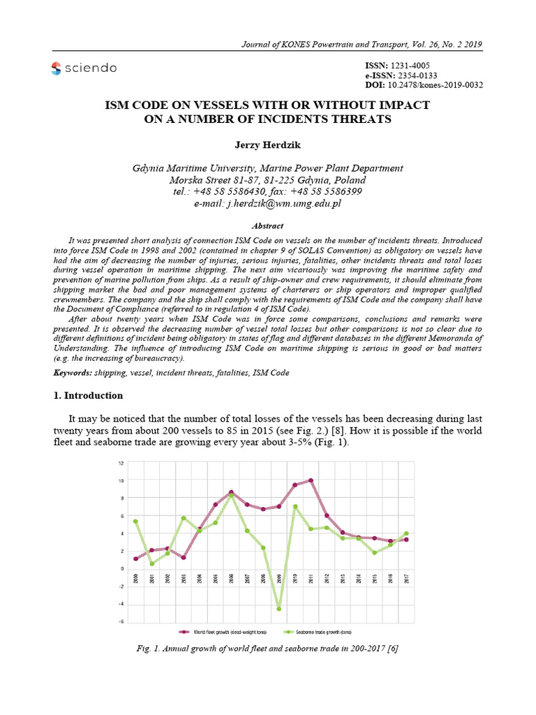 Impact of ISM Code on Vessel Incidents | PDF | Insurance | Risk