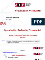 Formulación y Evaluación Presupuestal S-12 PREG - UTP-2024-1 - C
