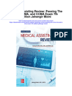 Medical Assisting Review Passing The Cma Rma and Ccma Exam 7Th Edition Jahangir Moini Full Chapter